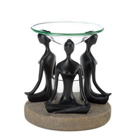 Yoga Lotus Pose Oil Warmer (pack of 1 EA)