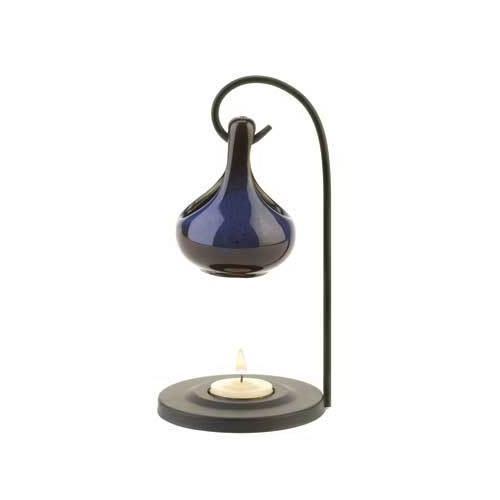 Cobalt Blue Tear Drop Oil Warmer (pack of 1 EA)