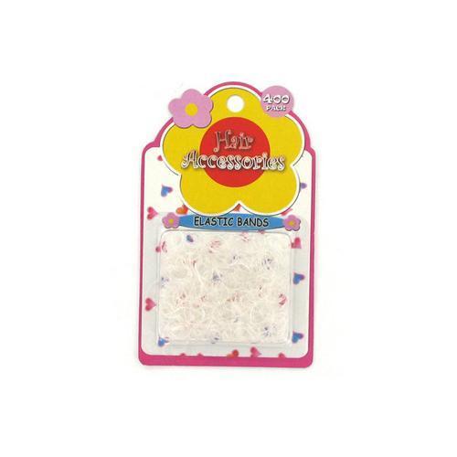 Clear elastic hair bands pack of 400 ( Case of 72 )