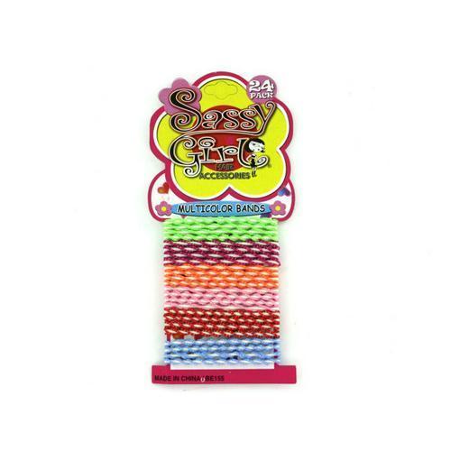 Multi-Color Hair Bands ( Case of 12 )
