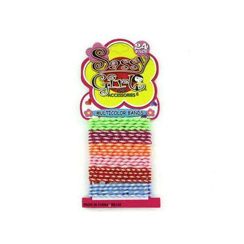 Multi-Color Hair Bands ( Case of 36 )