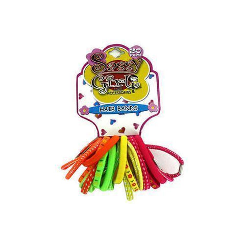 Neon colored hair bands ( Case of 24 )