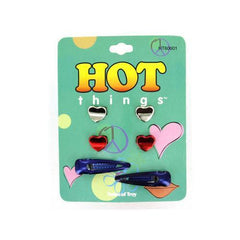 Metallic hair clips set of 3 pairs ( Case of 60 )