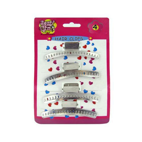 Metal Hair Clips Set ( Case of 96 )