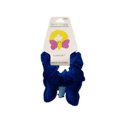 Plush Velour Butterfly Hair Twister ( Case of 48 )