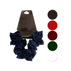 Mini Twisted Ruffle Bow Accents Hair Twister ( Case of 72 )