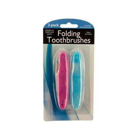 Folding Travel Toothbrushes ( Case of 72 )