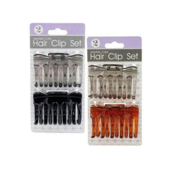 Neutral Color Claw Hair Clip Set ( Case of 24 )