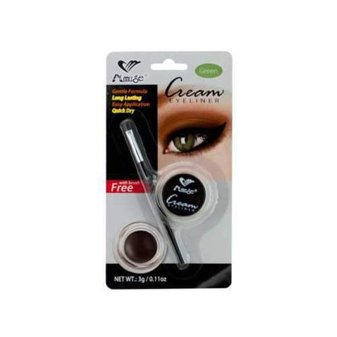 Green Cream Eyeliner with Brush ( Case of 48 )