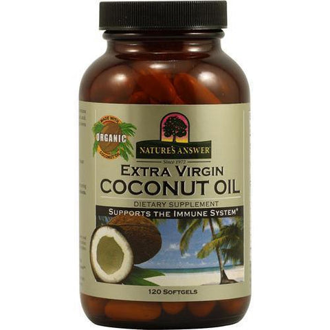 Nature's Answer Extra Virgin Coconut Oil (120 Softgels)