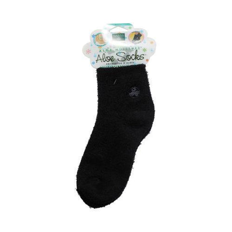 Earth Therapeutics Moisturizing Aloe Socks Black (1 Pair)