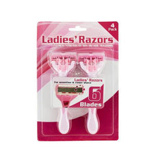 Ladies' 6 Blade Premium Disposable Razors ( Case of 36 )