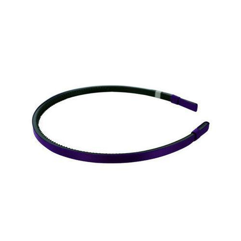 1/4" pupl satin headband ( Case of 90 )