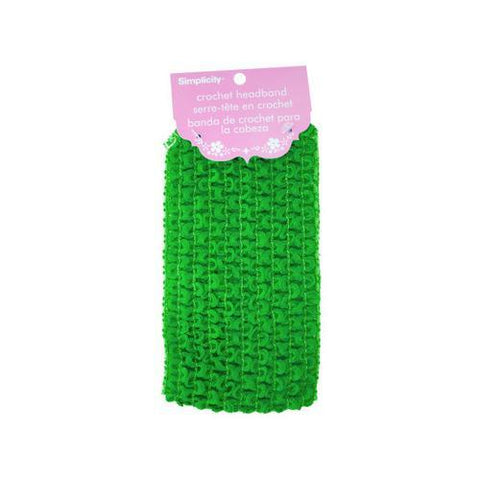 simplicity lime green crochet headband ( Case of 30 )