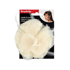 Lace & Feather Flower Headband Accent ( Case of 24 )
