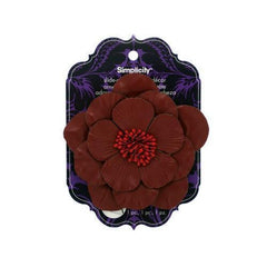 Red Flower Slide-On Headband Accent ( Case of 24 )