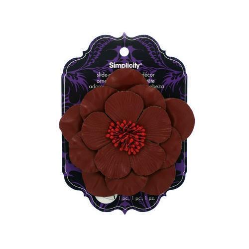 Red Flower Slide-On Headband Accent ( Case of 96 )